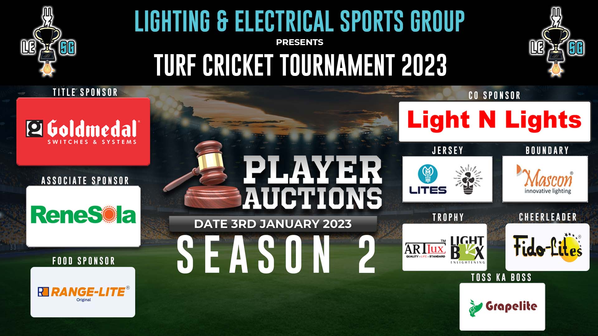 The Player Auction LESG TURF CRICKET TOURNAMENT SEASON 2