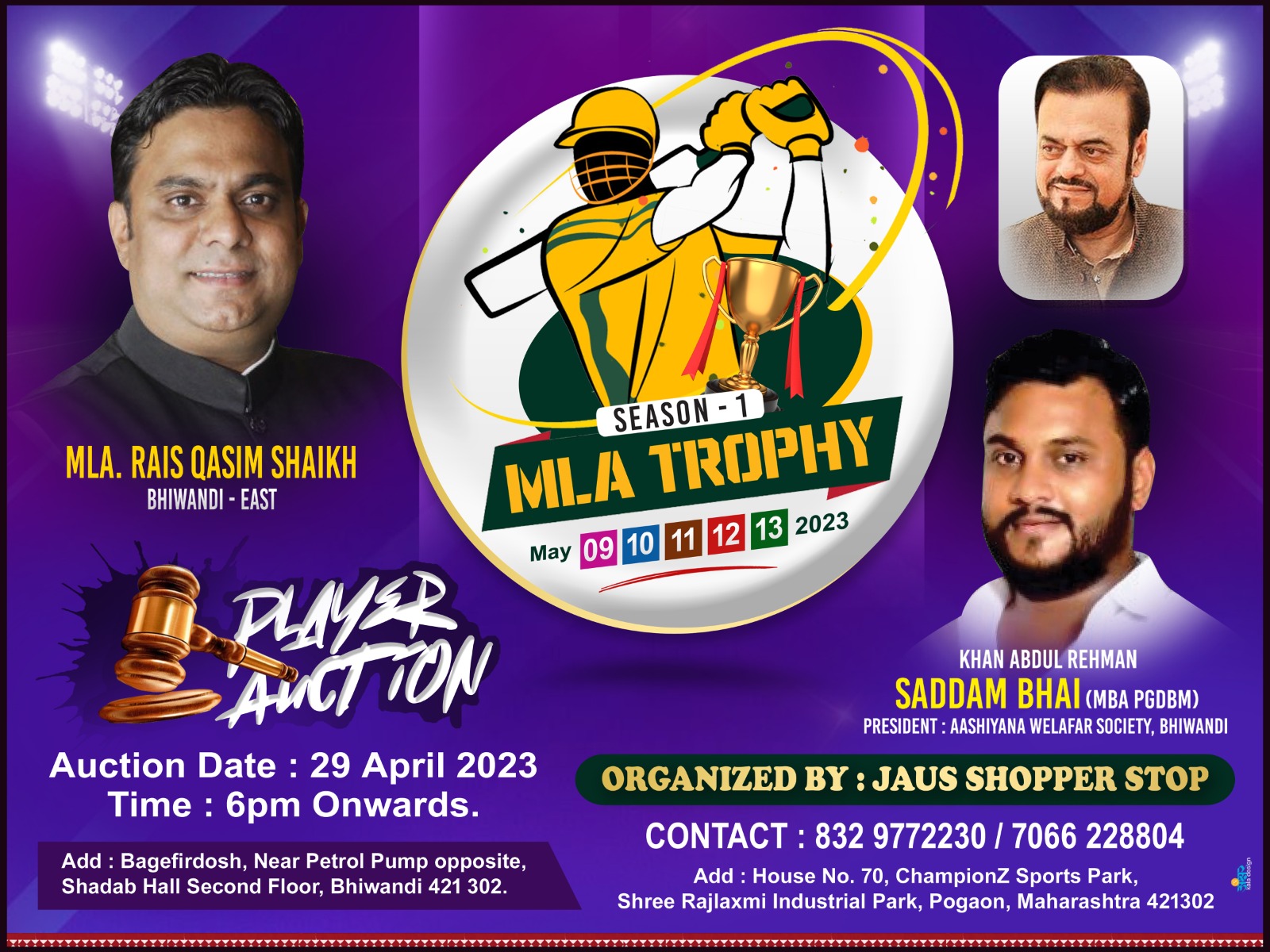 The Player Auction Blog Post MLA Trophy 2023 Auction Details